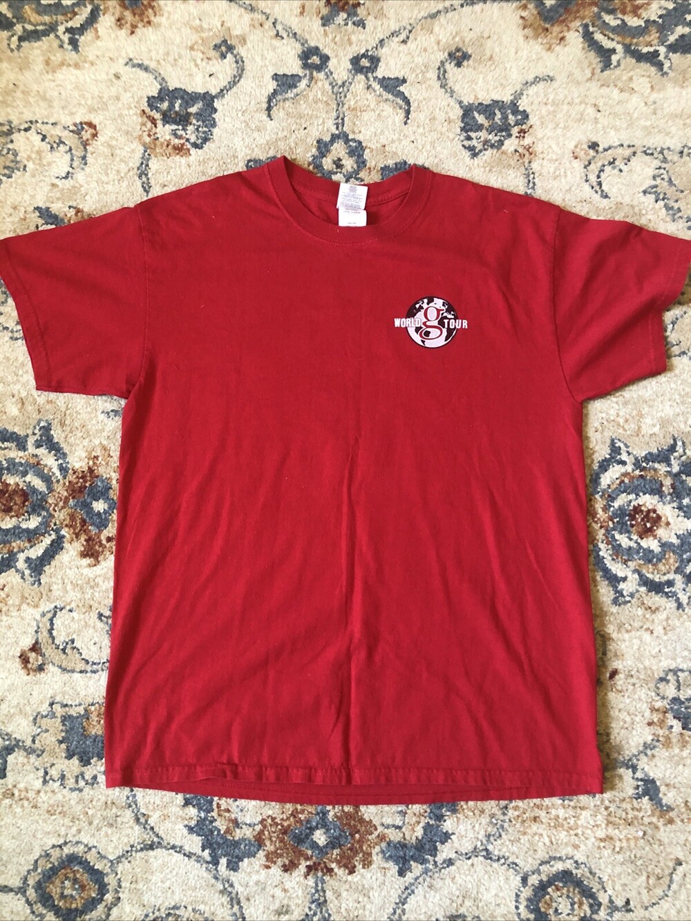 Garth Brooks Trisha Yearwood 2016 World Tour Shirt Men Large Red Columbus Ohio